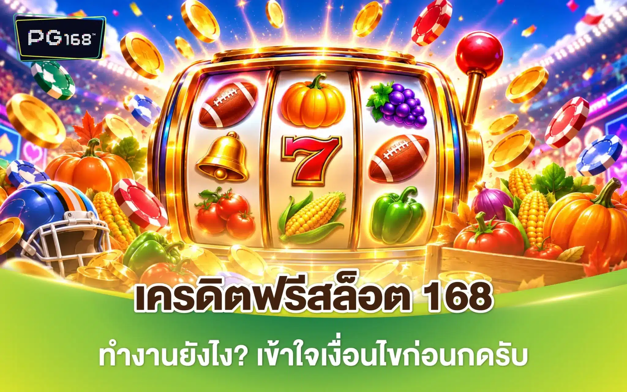 เครดิตฟรีสล็อต 168 ทำงานยังไง? เข้าใจเงื่อนไขก่อนกดรับ